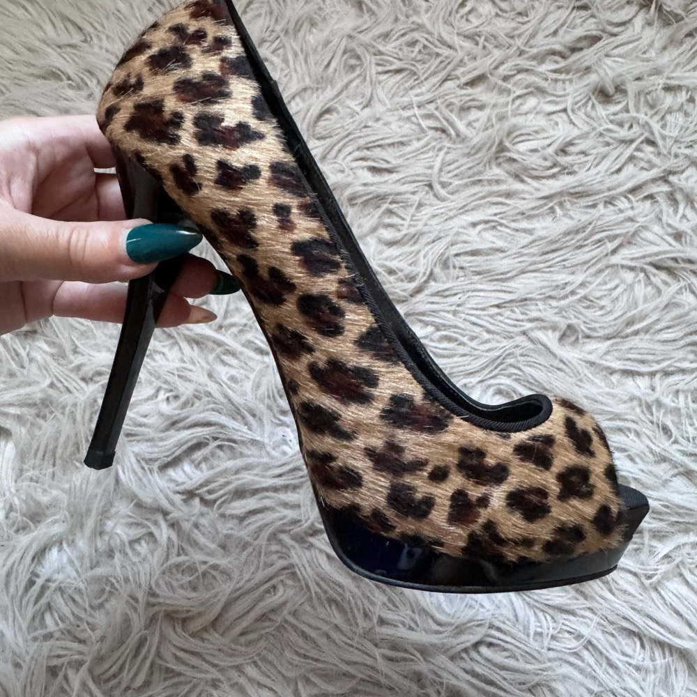Zara Brown and Black Platform Heels